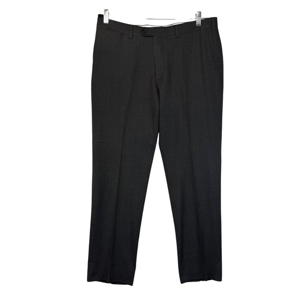 Suitsupply Sienna Int 100% Wool Charcoal Pinstripe Dress Pants Trousers Size 44R